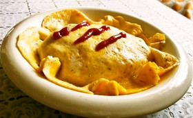 簡単オムライス チーズ入り