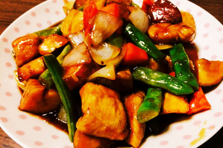 揚げない 鶏と野菜の黒酢あん レシピ 作り方 By Iku023 クックパッド 簡単おいしいみんなのレシピが351万品