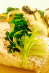 無添加★野菜と鯛と牡蠣で簡単旨味スープ鍋