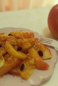 簡単１０分でアップルパイ風焼きりんご