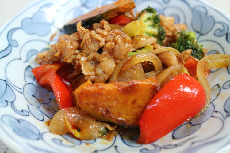 豚肉とたっぷり野菜のｂｂｑソース炒め レシピ 作り方 By さゆみん クックパッド