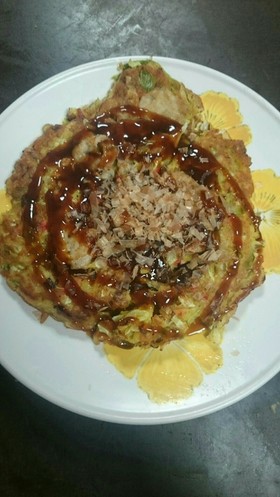 自然薯、長芋、山芋で節約お好み焼き