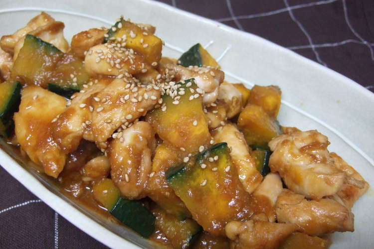鶏むね肉とかぼちゃの味噌炒め煮 レシピ 作り方 By Riffy クックパッド 簡単おいしいみんなのレシピが360万品