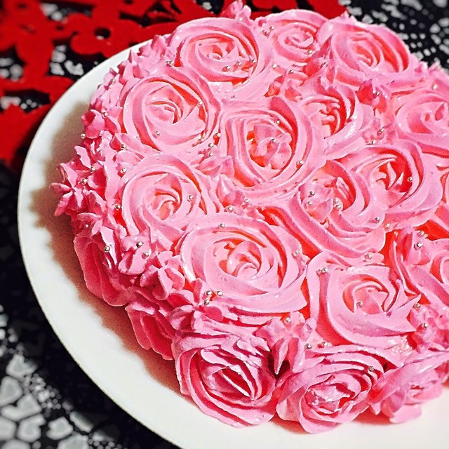 糖質制限 星口金でピンクのローズケーキ レシピ 作り方 By なむい クックパッド 簡単おいしいみんなのレシピが365万品