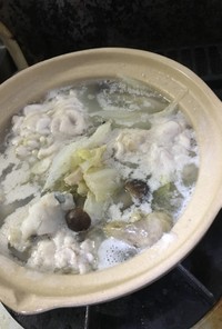 鱈の白子鍋