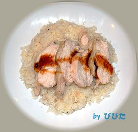 ★簡単炊飯器★シンガポール風チキンライス