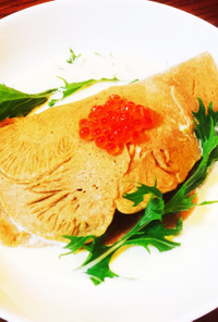 柚子胡椒風味・鮭の蕎麦ガレット
