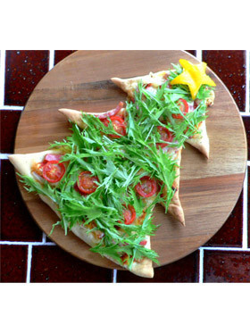 水菜モフモフ 森のツリーピザの画像