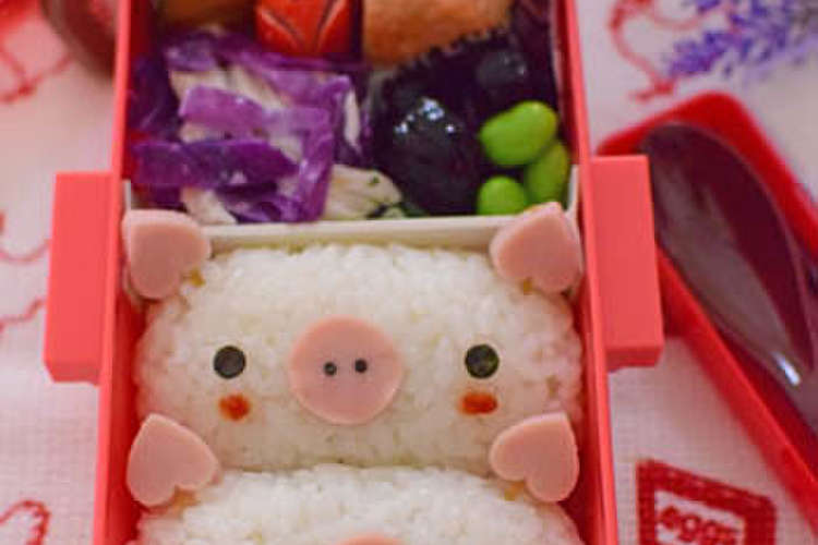 キャラ弁 俵おにぎりで豚さん弁当 レシピ 作り方 By みほちんｗｗ クックパッド 簡単おいしいみんなのレシピが377万品