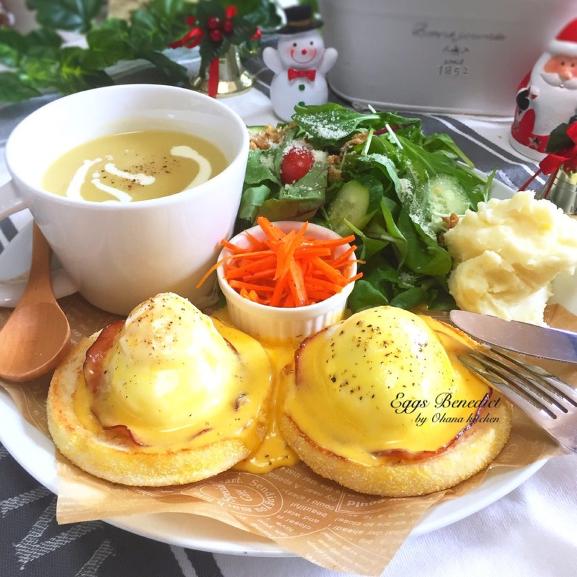 自家製エッグベネディクトのレシピ