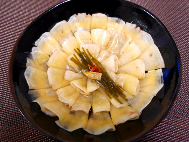 お婆ちゃん伝授 千枚漬けお花の盛り付け レシピ 作り方 By Becky0118 クックパッド 簡単おいしいみんなのレシピが353万品