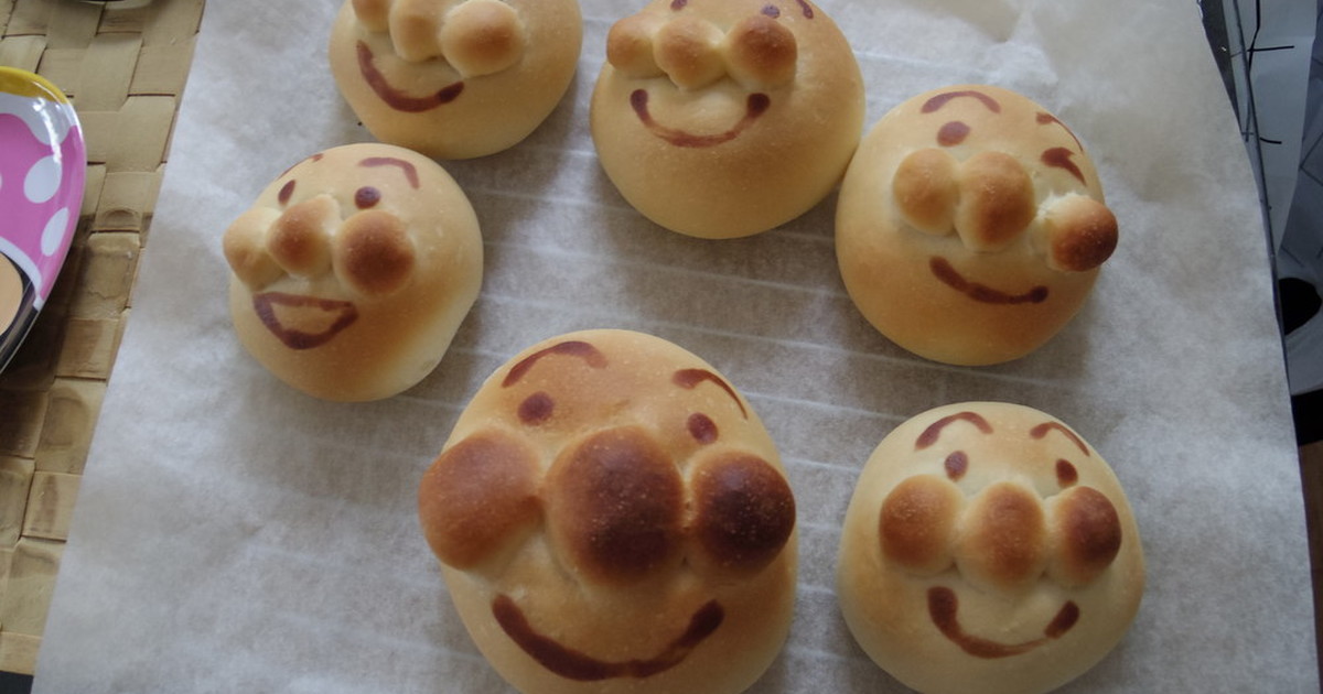 チョコペンなしのアンパンマンパン レシピ 作り方 By いくもん004 クックパッド 簡単おいしいみんなのレシピが361万品