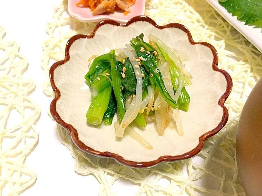 レンジで簡単☆常備菜に☆小松菜のナムルの画像