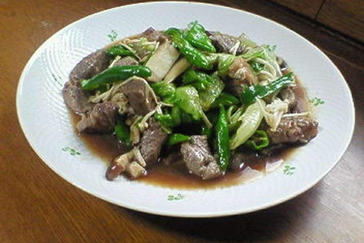 牛肉と万願寺とうがらしの中華炒め レシピ 作り方 By 茉莉花リン クックパッド