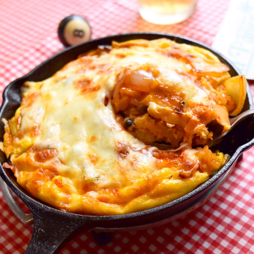 スキレットオムドリア！ふわ卵&とろチーズ by ふじたかな 【クックパッド】 簡単おいしいみんなのレシピが357万品