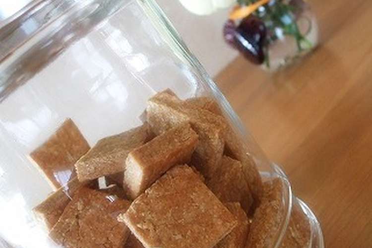 豆乳おからクッキー 黒糖きな粉風味 レシピ 作り方 By びろ夫人 クックパッド 簡単おいしいみんなのレシピが356万品