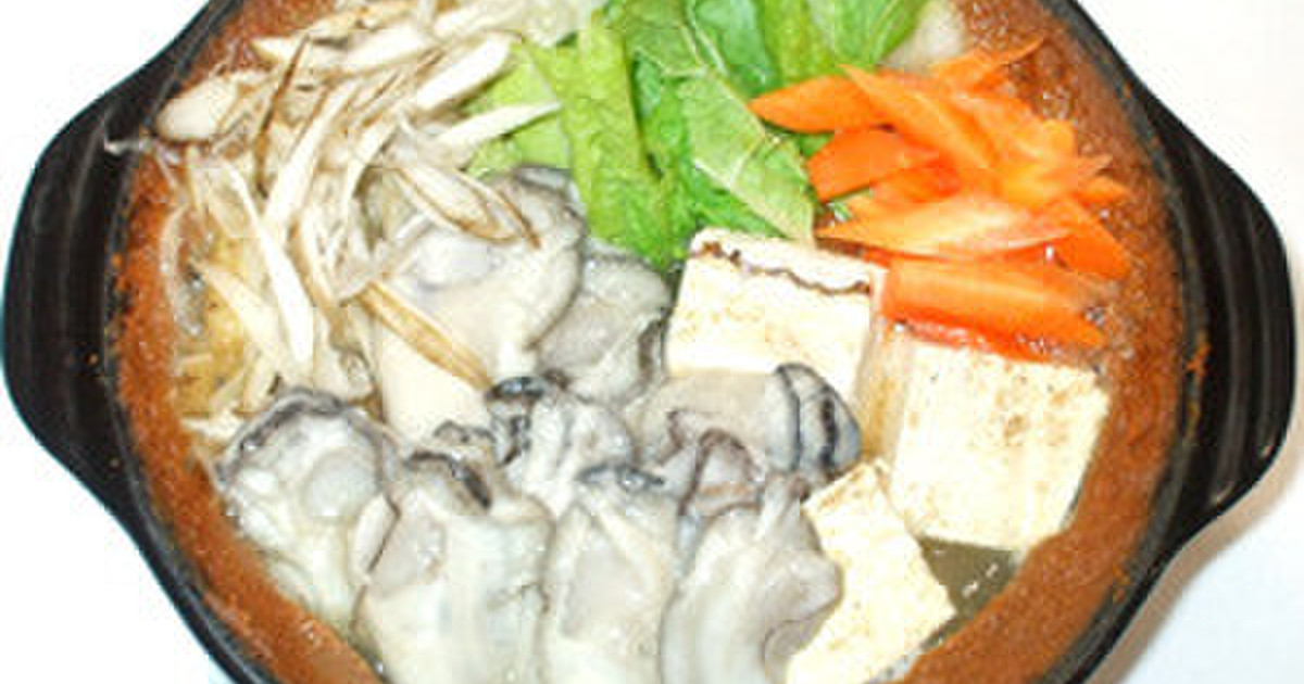 牡蠣鍋♪牡蠣の簡単味噌鍋 by 漢方薬のタカキ大林店 【クックパッド】 簡単おいしいみんなのレシピが350万品