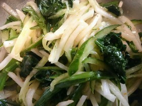 ほうれん草と大根のやみつきサラダ