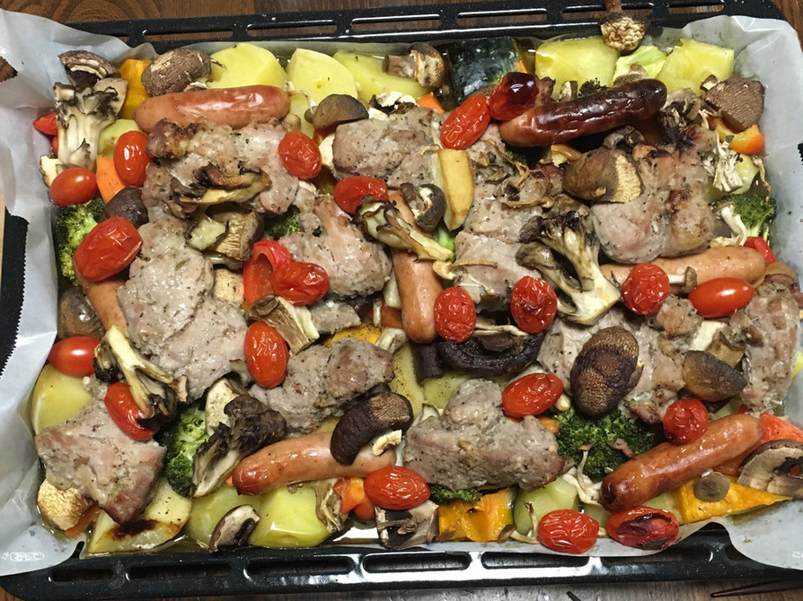 豚ヒレ肉と野菜のオーブン焼きの画像