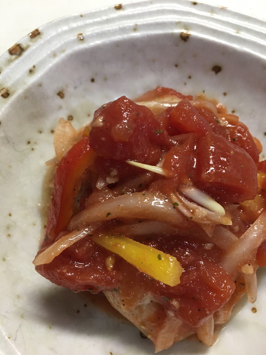 糖質オフ☆鶏胸肉のトマトマリネの画像