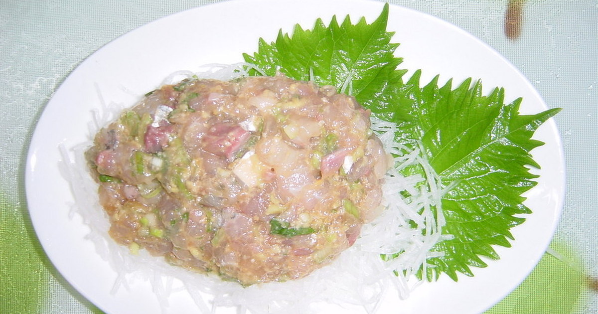 パックのお刺身で鯵のなめろう レシピ 作り方 By なおのすけ クックパッド 簡単おいしいみんなのレシピが364万品