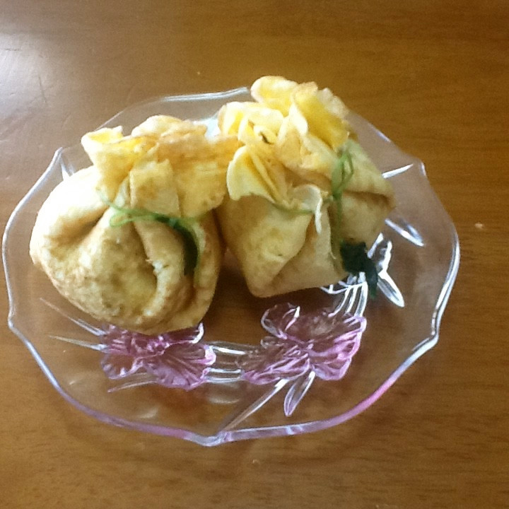 紫☆茶巾寿司【赤ワインde】の画像