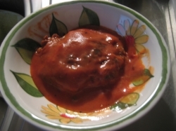 缶入りトマトスープで簡単煮混みハンバーグの画像