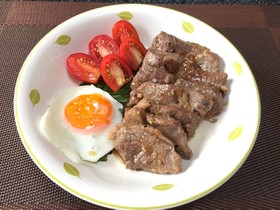 サーロインステーキのおもてなし