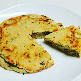 【 犬ごはん】鶏レバーのお好み焼き