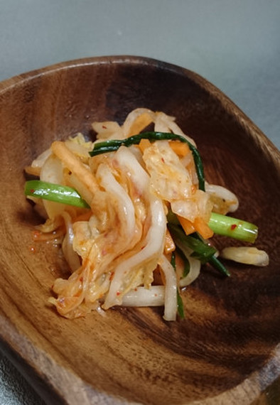 白菜の作り置き４：韓国キムチの写真