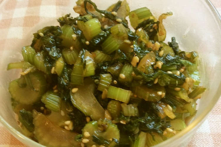 おつとめ品のセロリを美味しく佃煮 レシピ 作り方 By うららまる クックパッド 簡単おいしいみんなのレシピが357万品