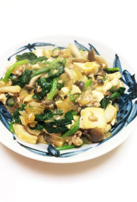 簡単中華風豆腐とお野菜の炒め物