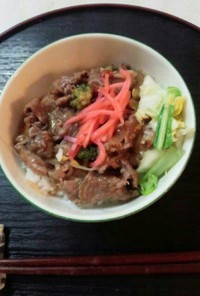 無油牛丼（血管ダイエット食1011）