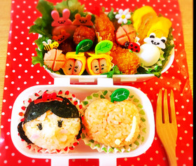 キャラ弁簡単おにぎりディズニーツムツム