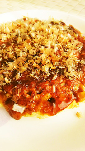 納豆でふわふわ☆白菜のお好み焼き