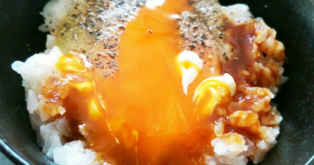 卵かけご飯焼き肉のタレ味 アレンジ朝食も レシピ 作り方 By きつねどんべい クックパッド