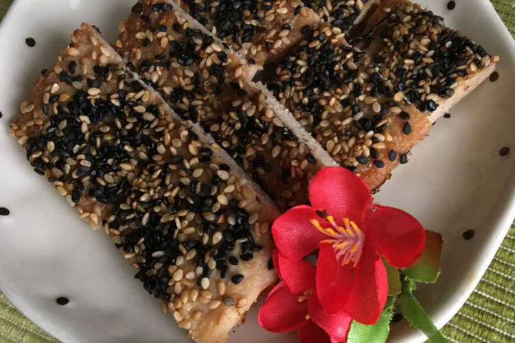 おせちにお弁当に♪魚焼きグリルで松風焼き