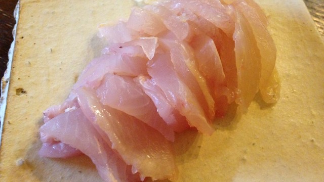 肝醤油で食べる冬のカワハギの刺身 レシピ 作り方 By ナリアキ クックパッド