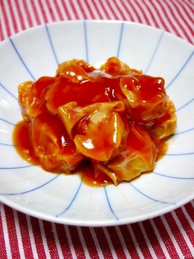 レンジで簡単!海老焼売でエビチリ