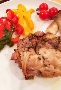 簡単♬鶏もも肉の香草オーブン焼き