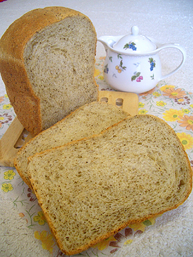 HBで☆ふんわり甘～いミルクティー食パンの画像