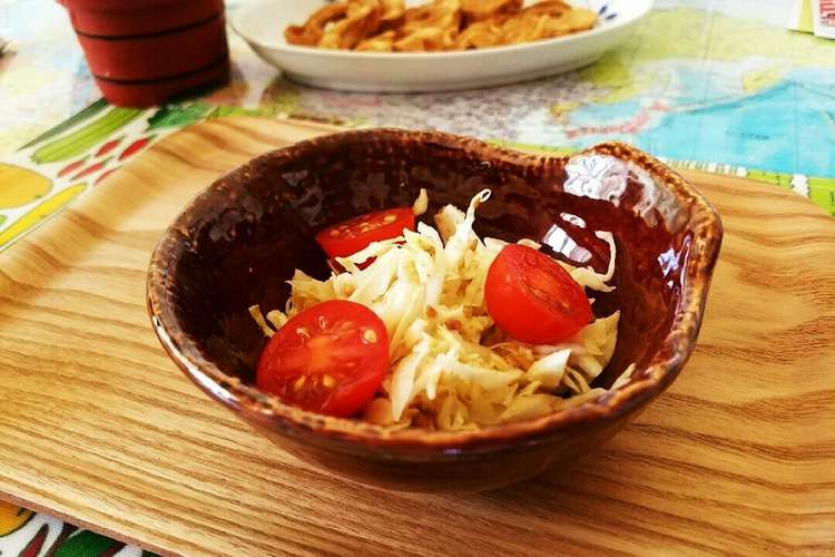キャベツの簡単 和風サラダ レシピ 作り方 By のりしょぼびっち クックパッド 簡単おいしいみんなのレシピが360万品
