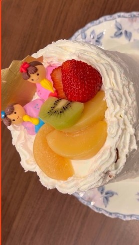 ふわふわ♥莓のショートケーキ