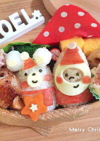 クリスマス☆簡単♩おにぎり弁当♡キャラ弁