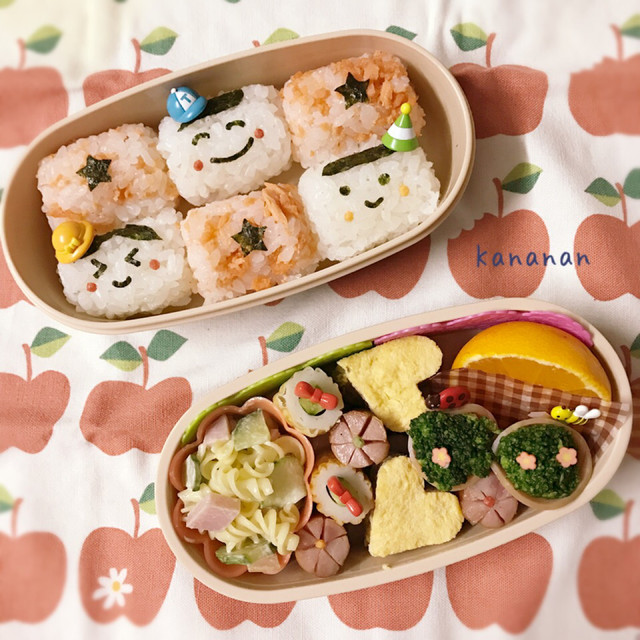 小学生女子ニコニコ 2段弁当 レシピ 作り方 By Kananan777 クックパッド 簡単おいしいみんなのレシピが375万品