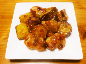 簡単!鶏肉とさつま芋のうま炒め