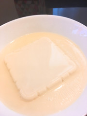 レンジで簡単◎豆乳湯豆腐風の写真