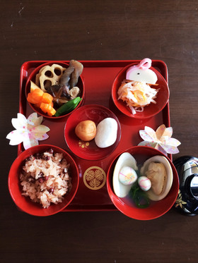 娘のお食い初め御膳♡