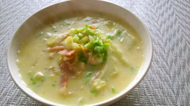 白菜とジャガイモのとろ～り豆乳スープの画像