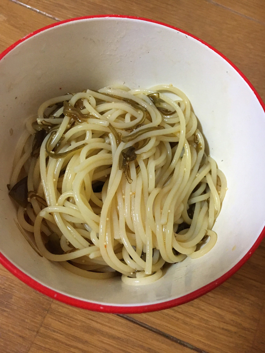 ダイエット 簡単 めかぶスパゲティの画像